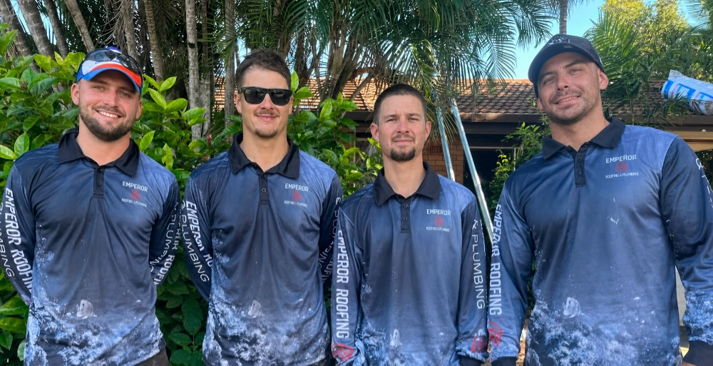 Four Emperor Roofing and Plumbing team members